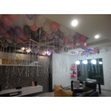 Party Helium Balloon Let go to Ceiling